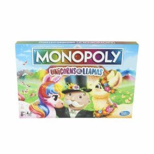 Monopoly E8760 Unicorns Vs. Llamas Board Game BRAND NEW